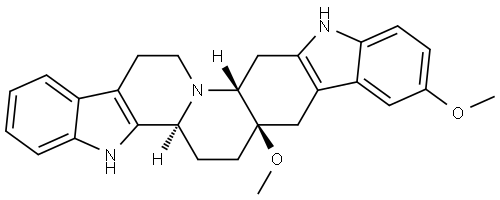 rel-(5bR,7aS,14aS)-5b,6,7,7a,8,13,14,14a,16,17-Decahydro-7a,10-dimethoxy-5H-indolo[3′,2′:8,9]quinolizino[4,3-b]carbazole|化合物 SIMR3030