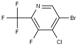 5-bromo-4-chloro-3-fluoro-2-(trifluoromethyl)pyridine Struktur