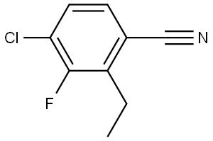 4-Chloro-2-ethyl-3-fluorobenzonitrile,2709708-69-8,结构式