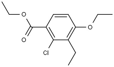 Ethyl 2-chloro-4-ethoxy-3-ethylbenzoate Structure