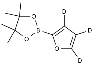 2-(furan-2-yl-d3)-4,4,5,5-tetramethyl-1,3,2-dioxaborolane Structure