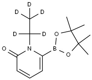 1-(ethyl-d5)-6-(4,4,5,5-tetramethyl-1,3,2-dioxaborolan-2-yl)pyridin-2(1H)-one Structure
