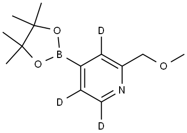 2-(methoxymethyl)-4-(4,4,5,5-tetramethyl-1,3,2-dioxaborolan-2-yl)pyridine-3,5,6-d3 Structure