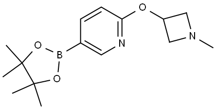 2-((1-methylazetidin-3-yl)oxy)-5-(4,4,5,5-tetramethyl-1,3,2-dioxaborolan-2-yl)pyridine Structure