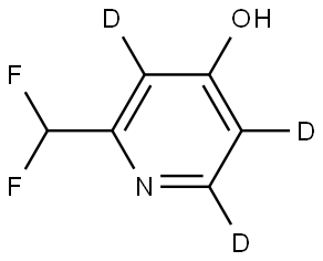 2-(difluoromethyl)pyridin-3,5,6-d3-4-ol Struktur
