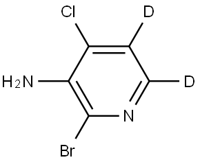 2-bromo-4-chloropyridin-5,6-d2-3-amine Struktur