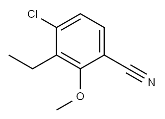4-Chloro-3-ethyl-2-methoxybenzonitrile Struktur