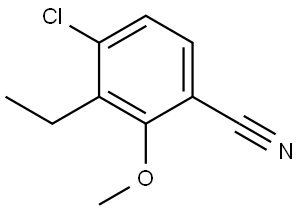 4-Chloro-3-ethyl-2-methoxybenzonitrile Struktur