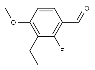 3-Ethyl-2-fluoro-4-methoxybenzaldehyde 结构式