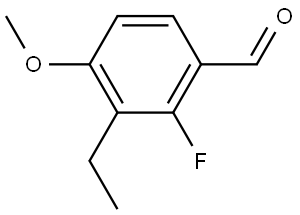 3-Ethyl-2-fluoro-4-methoxybenzaldehyde 结构式