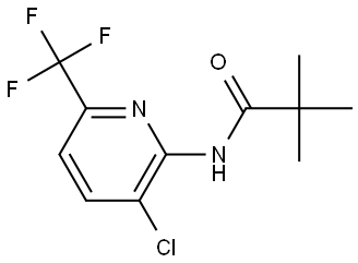 N-[3-Chloro-6-(trifluoromethyl)-2-pyridinyl]-2,2-dimethylpropanamide Structure