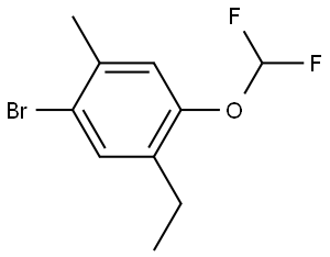 1-bromo-4-(difluoromethoxy)-5-ethyl-2-methylbenzene Structure