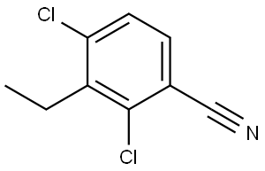 2,4-Dichloro-3-ethylbenzonitrile 结构式