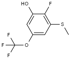 2-Fluoro-3-(methylthio)-5-(trifluoromethoxy)phenol Structure