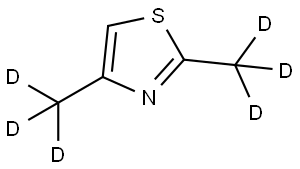 2,4-bis(methyl-d3)thiazole Struktur