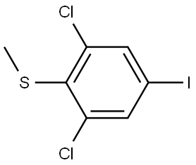 (2,6-dichloro-4-iodophenyl)(methyl)sulfane 结构式