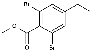Methyl 2,6-dibromo-4-ethylbenzoate Structure