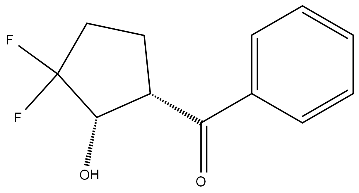 (1S,2S)-3,3-Difluoro-2-hydroxycyclopentyl]phenylmethanone Structure