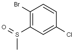 1-溴-4-氯-2-苯基甲基亚砜, 2718130-18-6, 结构式
