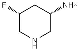 (3S,5R)-5-fluoropiperidin-3-amine Structure