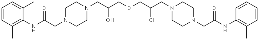 Ranolazine Ether Dimer impurity Structure