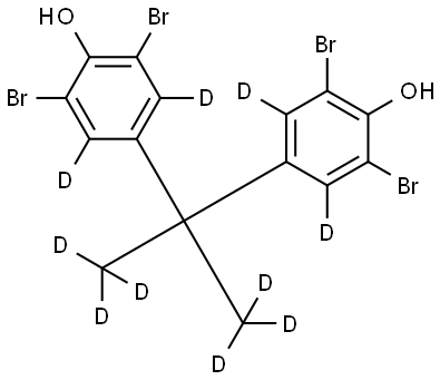 3,3',5,5'-Tetrabromobisphenol A-d10 Structure