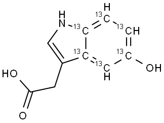 5-Hydroxyindoleacetic acid-[13C6] Struktur