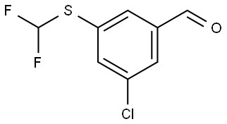 3-Chloro-5-[(difluoromethyl)thio]benzaldehyde,2748358-42-9,结构式