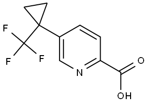 5-(1-(trifluoromethyl)cyclopropyl)picolinic acid Structure