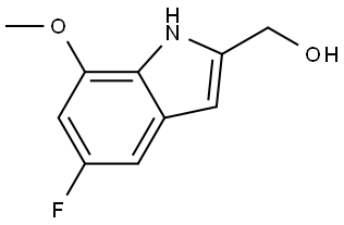 5-氟-7-甲氧基-1H-吲哚-2-甲醇,2751993-39-0,结构式