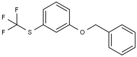 1-(Phenylmethoxy)-3-[(trifluoromethyl)thio]benzene,2755168-53-5,结构式