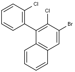 3-溴-1-(2-氯苯基)萘 结构式