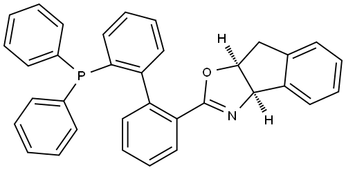 (3aR,8aS)-2-(2'-(Diphenylphosphanyl)-[1,1'-biphenyl]-2-yl)-3a,8a-dihydro-8H-indeno[1,2-d]oxazole Structure