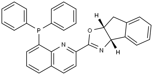 (3aS,8aR)-2-(8-(Diphenylphosphanyl)quinolin-2-yl)-3a,8a-dihydro-8H-indeno[1,2-d]oxazole Structure