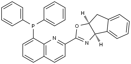 (3aR,8aS)-2-(8-(Diphenylphosphanyl)quinolin-2-yl)-3a,8a-dihydro-8H-indeno[1,2-d]oxazole Structure
