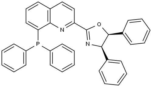 (4R,5S)-2-(8-(二苯基膦基)喹啉-2-基)-4,5-二苯基-4,5-二氢恶唑,2757084-13-0,结构式