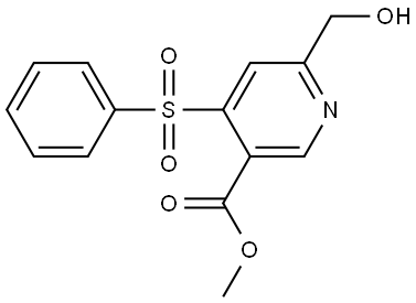 methyl 6-(hydroxymethyl)-4-(phenylsulfonyl)nicotinate,2758771-48-9,结构式