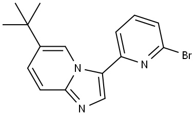 3-(6-bromopyridin-2-yl)-6-(tert-butyl)imidazo[1,2-a]pyridine Structure