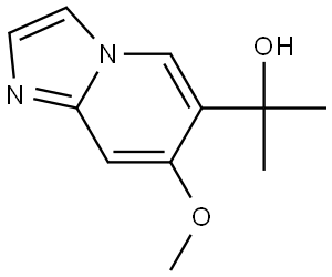 2-(7-Methoxyimidazo[1,2-a]pyridin-6-yl)propan-2-ol Struktur