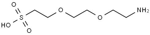 Amino-PEG2-C2-sulfonic acid Structure