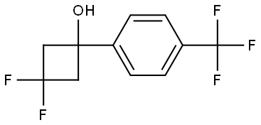 3,3-difluoro-1-(4-(trifluoromethyl)phenyl)cyclobutan-1-ol Structure