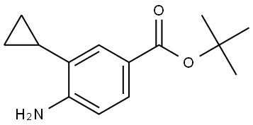 1,1-Dimethylethyl 4-amino-3-cyclopropylbenzoate Struktur