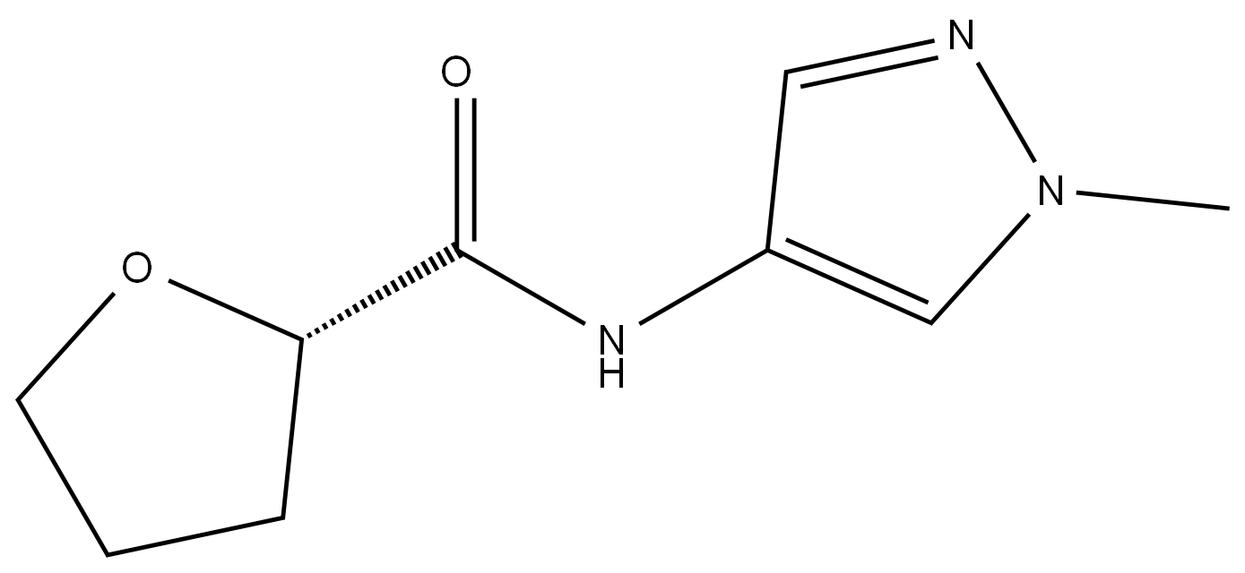 (S)-N-(1-methyl-1H-pyrazol-4-yl)tetrahydrofuran-2-carboxamide,2763617-77-0,结构式