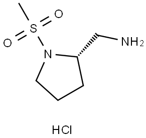 (S)-(1-(Methylsulfonyl)pyrrolidin-2-yl)methanamine (hydrochloride) Structure