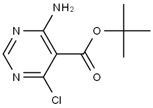 tert-Butyl 4-amino-6-chloropyrimidine-5-carboxylate Struktur