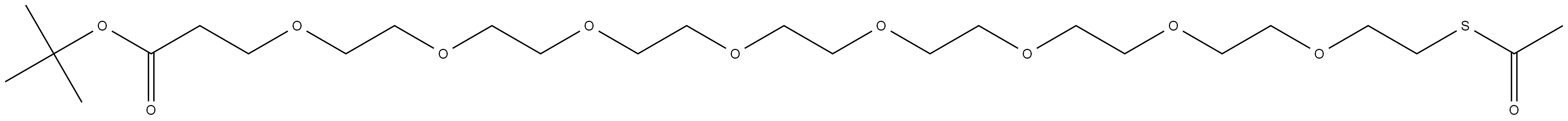 AcS-PEG8-t-butyl ester Struktur