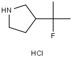 3-(2-Fluoropropan-2-yl)pyrrolidine (hydrochloride) Structure