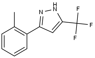 5-(2-Methylphenyl)-3-(trifluoromethyl)-1H-pyrazole Struktur