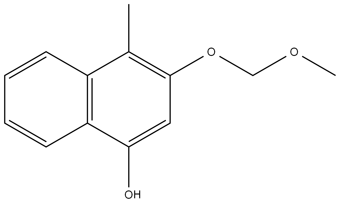 3-(Methoxymethoxy)-4-methylnaphthalen-1-ol Structure