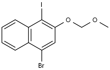 4-溴-1-碘-2-(甲氧基甲氧基)萘 结构式